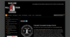 Desktop Screenshot of havegunwilltraincolorado.com