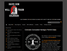 Tablet Screenshot of havegunwilltraincolorado.com